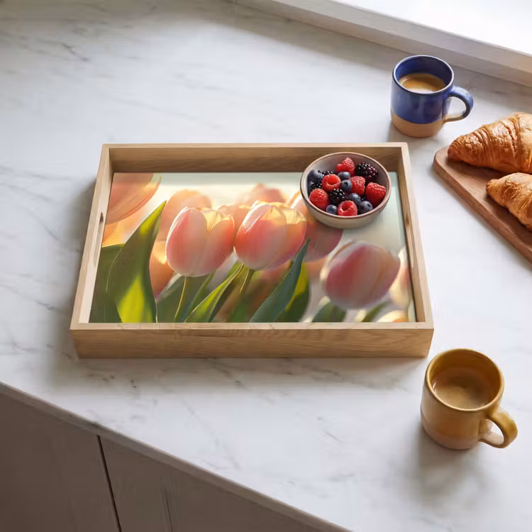 Tray - Tulips - Pink - Sunbeams — 3