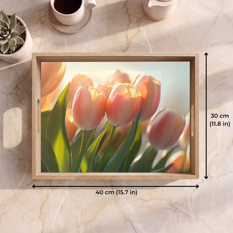 Tray - Tulips - Pink - Sunbeams — 7