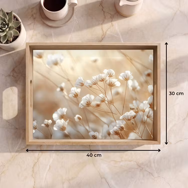 Tray - Wild - Flowers - White — 8