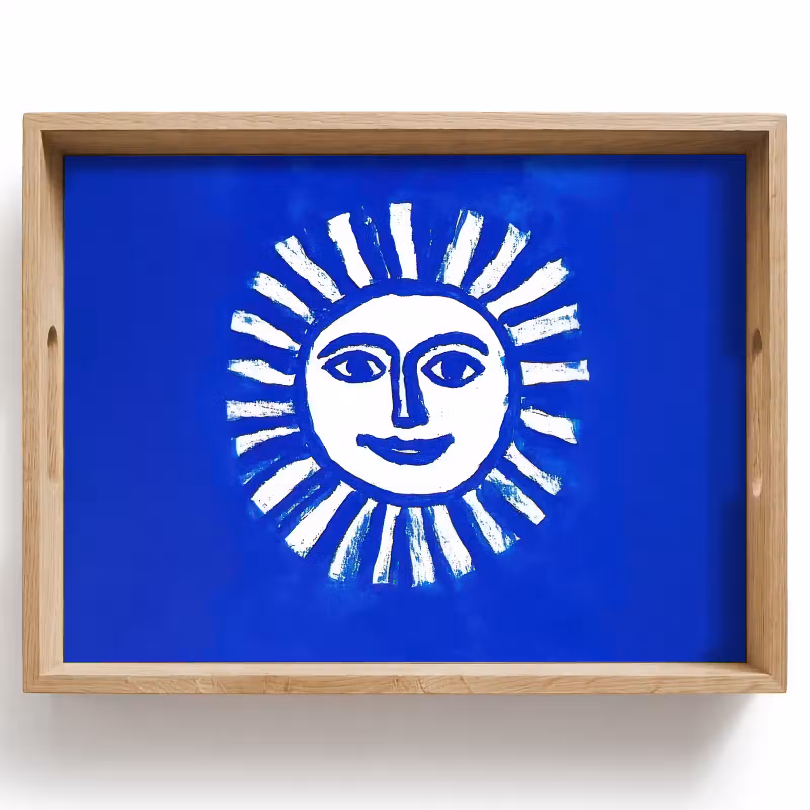 Tray - Sun - Face - Brush texture - Blue — 1