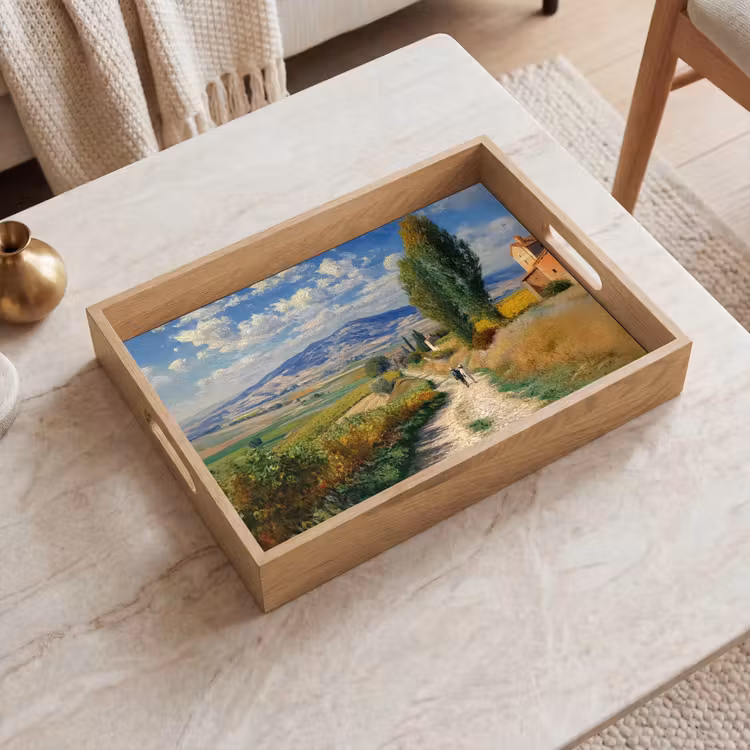 Tray - People - Hiking - Sandpath - Fields — 2