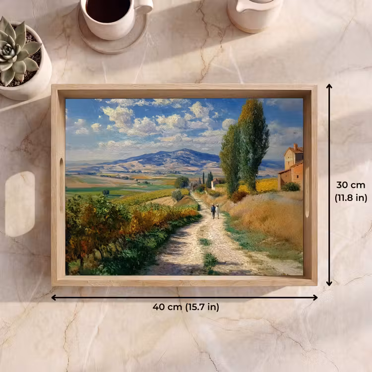 Tray - People - Hiking - Sandpath - Fields — 7