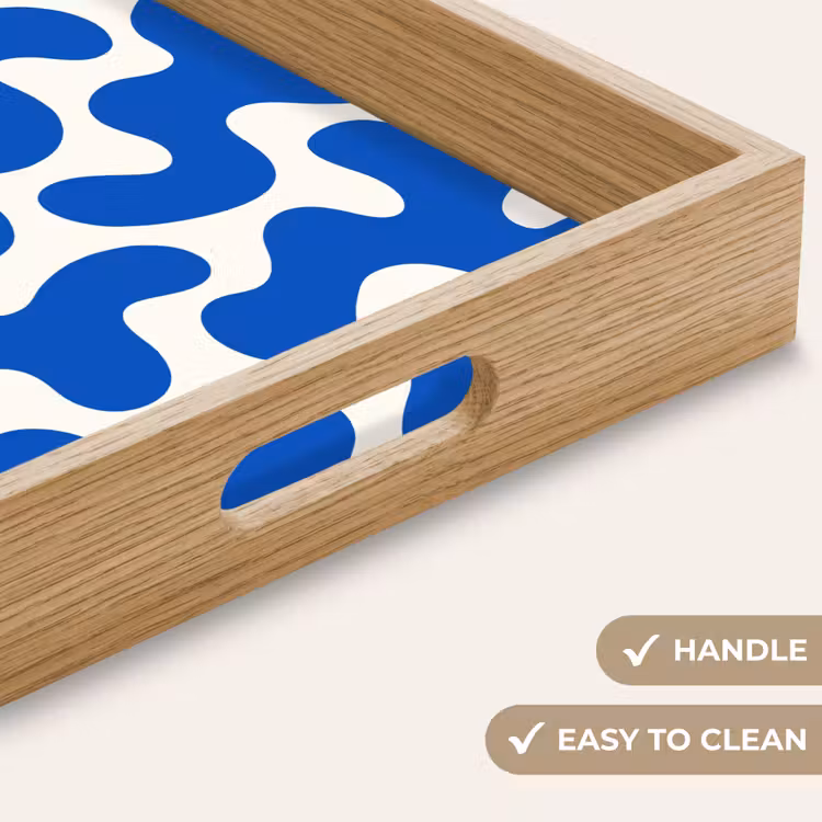 Tray - Shapes - Abstract - Blue - Waves — 9