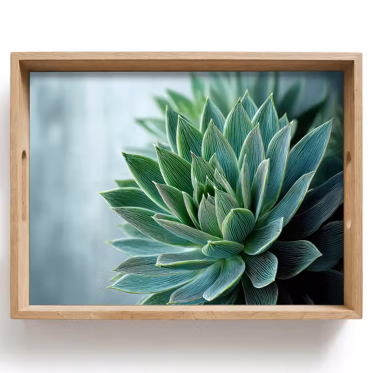 Tray - Succulent - Leaves - Green - Blurred — 1