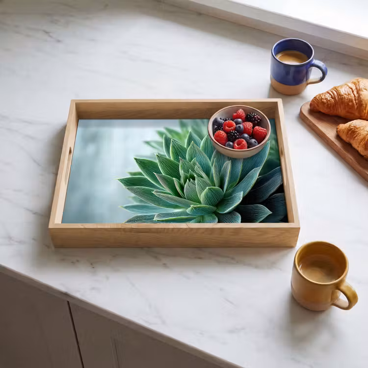 Tray - Succulent - Leaves - Green - Blurred — 3
