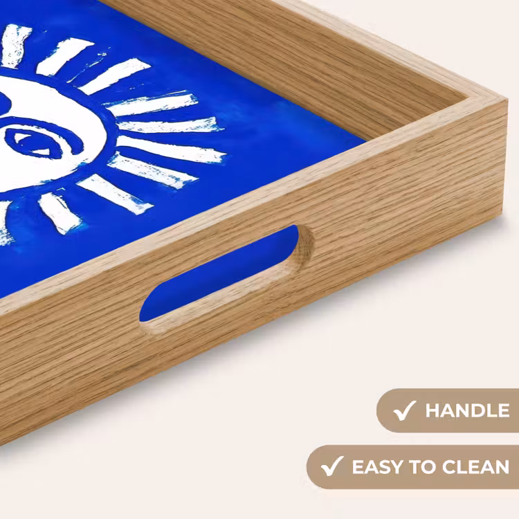 Tray - Sun - Face - Brush texture - Blue — 9