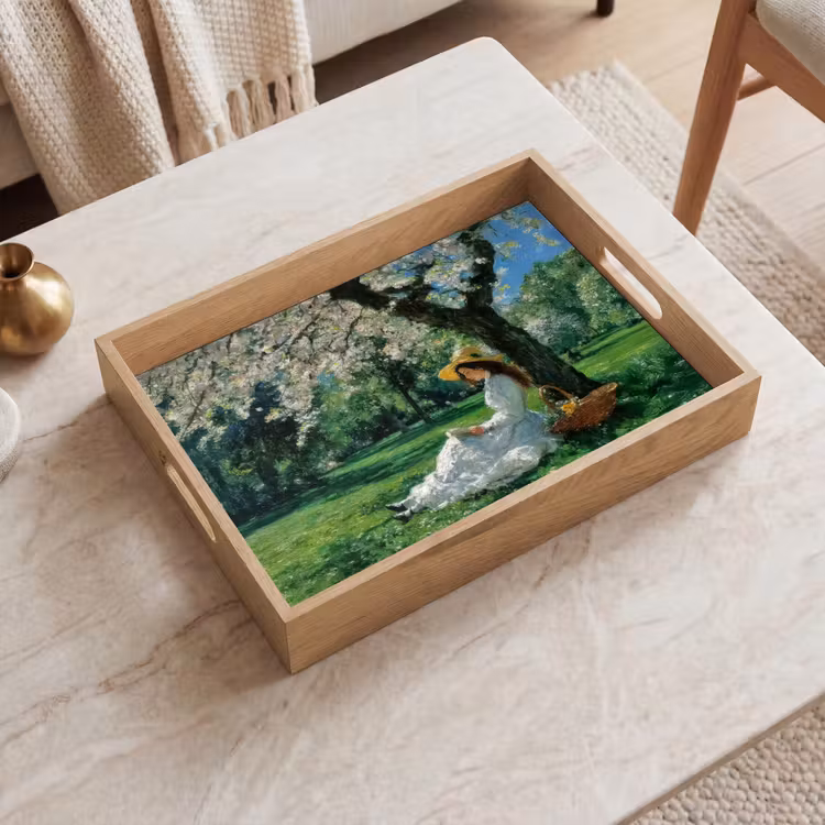 Tray - Woman - Tree - Book - Basket — 2