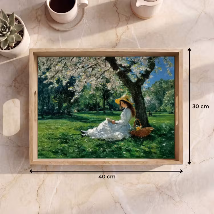 Tray - Woman - Tree - Book - Basket — 8