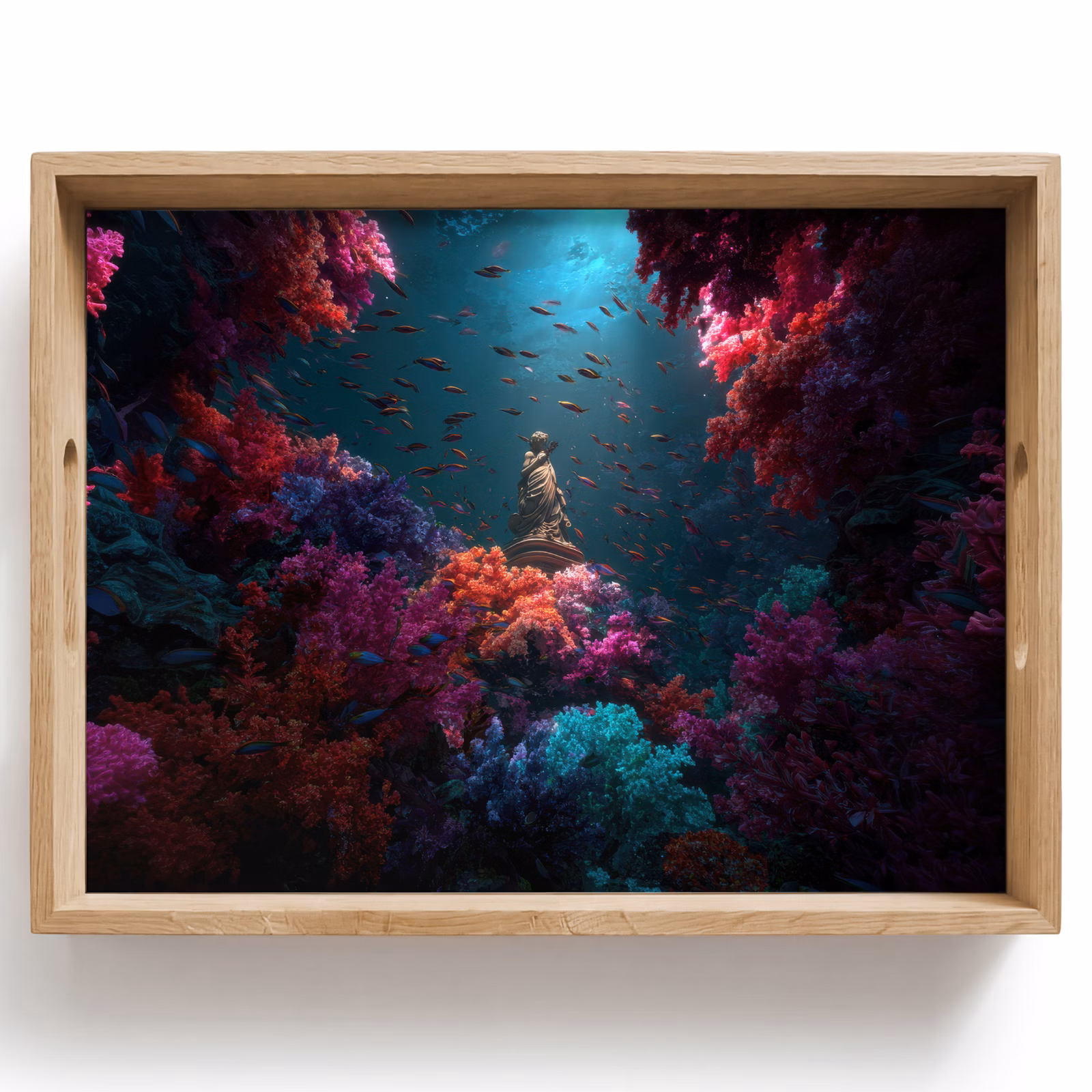 Tray - Statue - Seabed - Coral - Colorful — 1