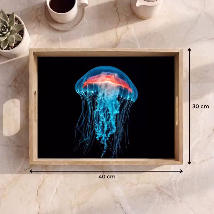 Tray - Jellyfish - Tentacles - Blue - Light — 8