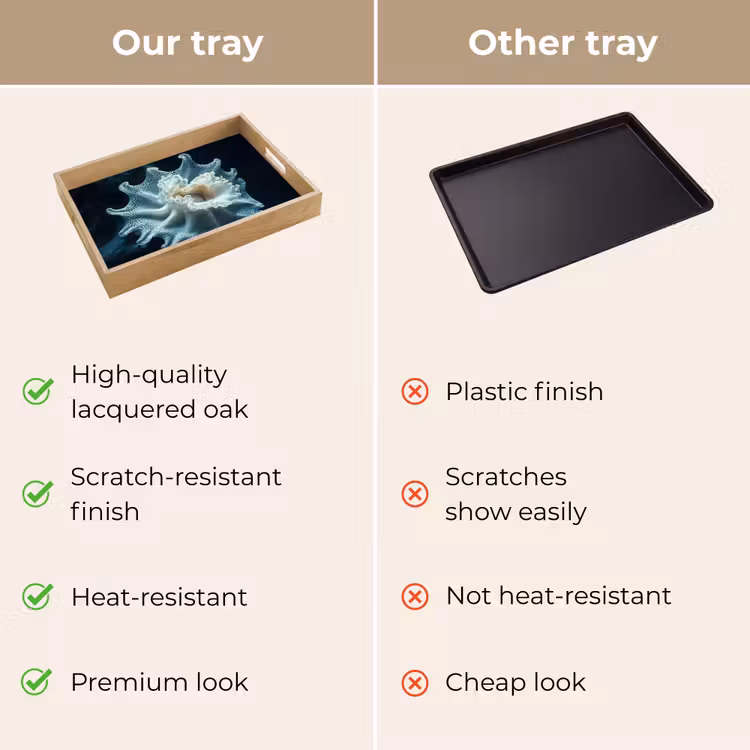 Tray - Sea creature - White - Waves - Water — 10