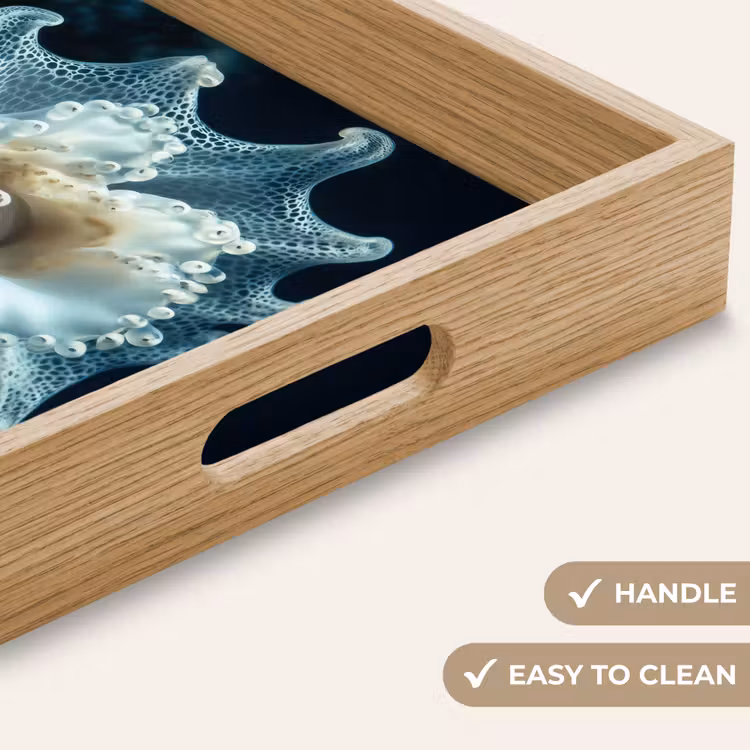 Tray - Sea creature - White - Waves - Water — 9