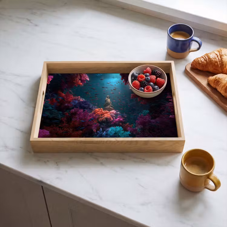Tray - Statue - Seabed - Coral - Colorful — 3
