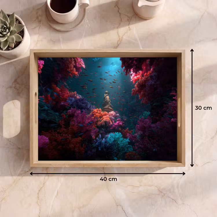 Tray - Statue - Seabed - Coral - Colorful — 8