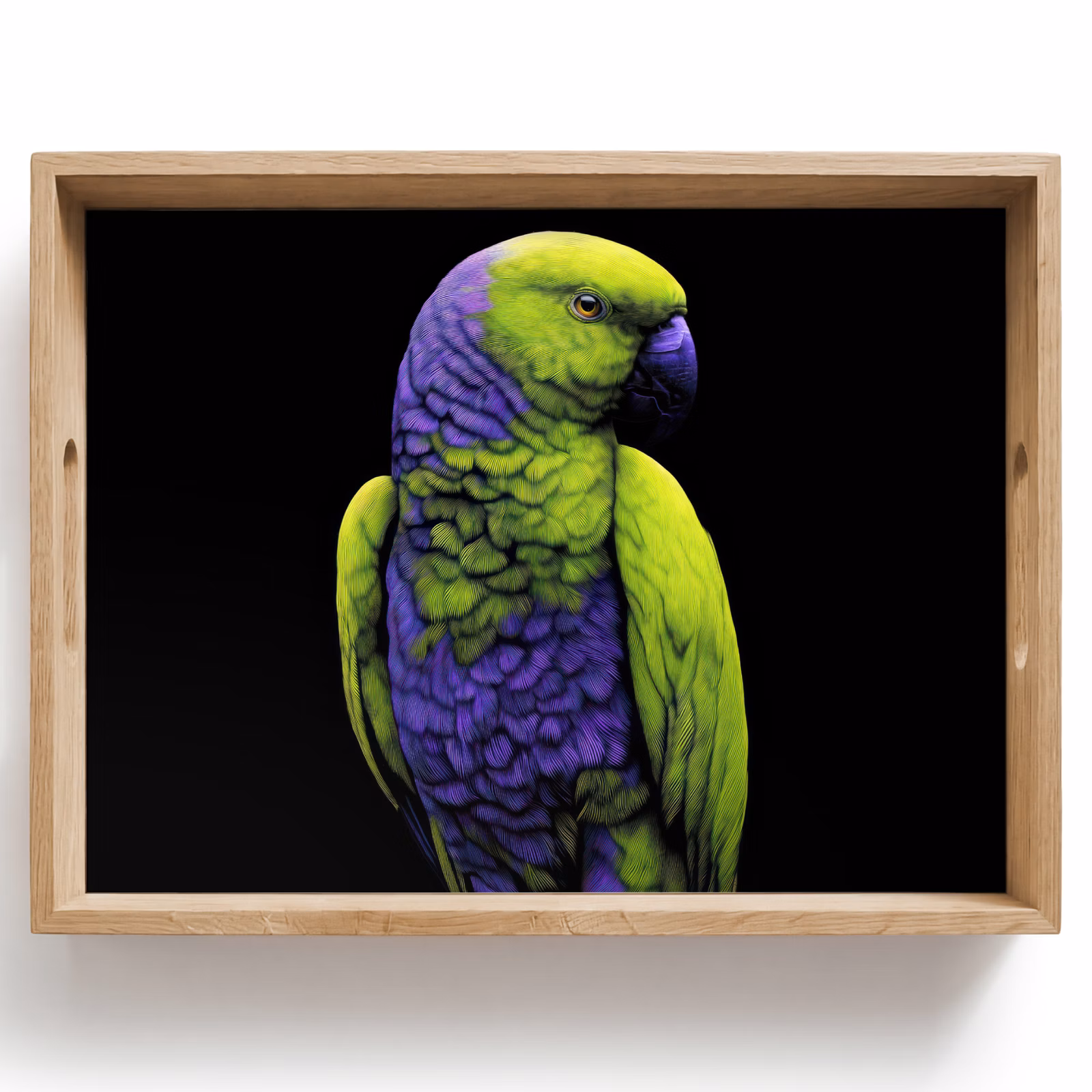 Tray - Parrot - Feathers - Eye-catching - Green — 1