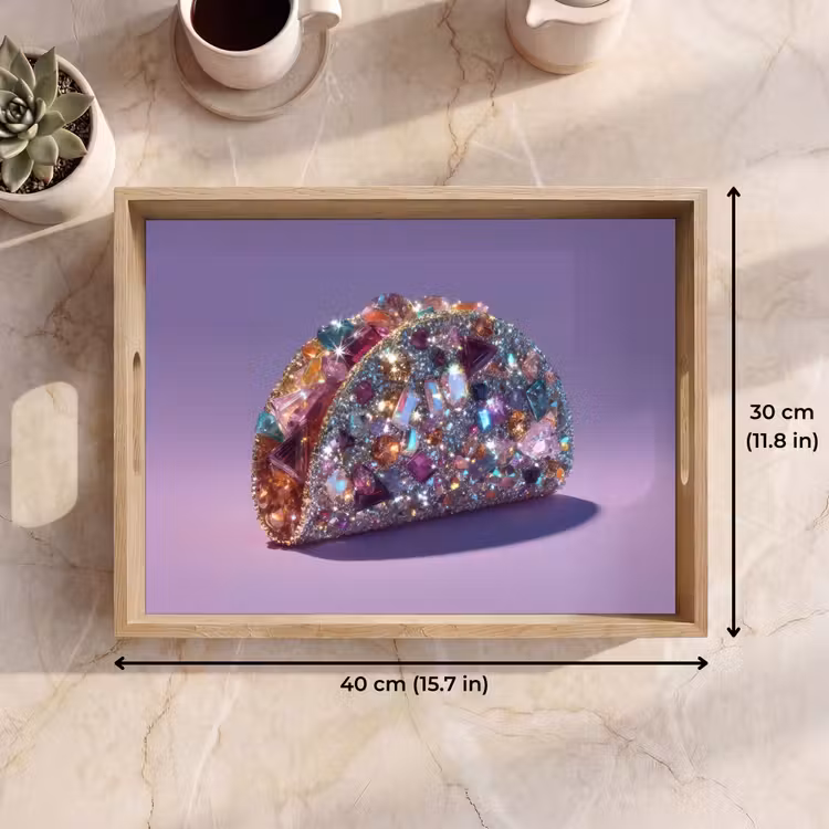 Tray - Gemstones - Glitters - Purple - Colorful — 7