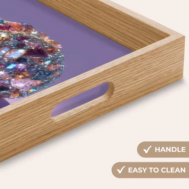 Tray - Gemstones - Glitters - Purple - Colorful — 9