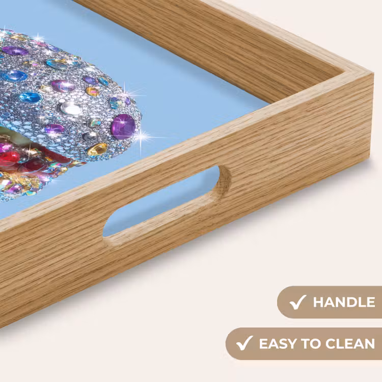 Tray - Glitter - Hamburger - Blue — 9
