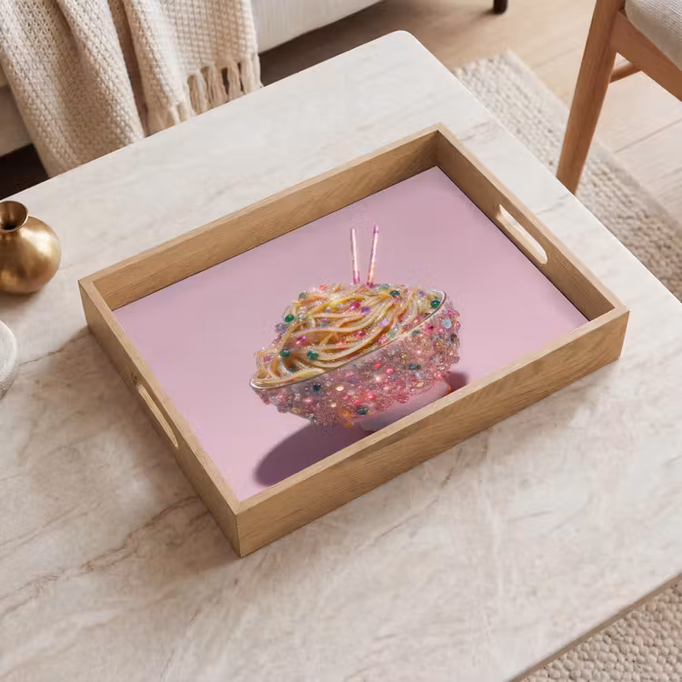 Tray - Noodles - Gems - Sticks - Pink — 2