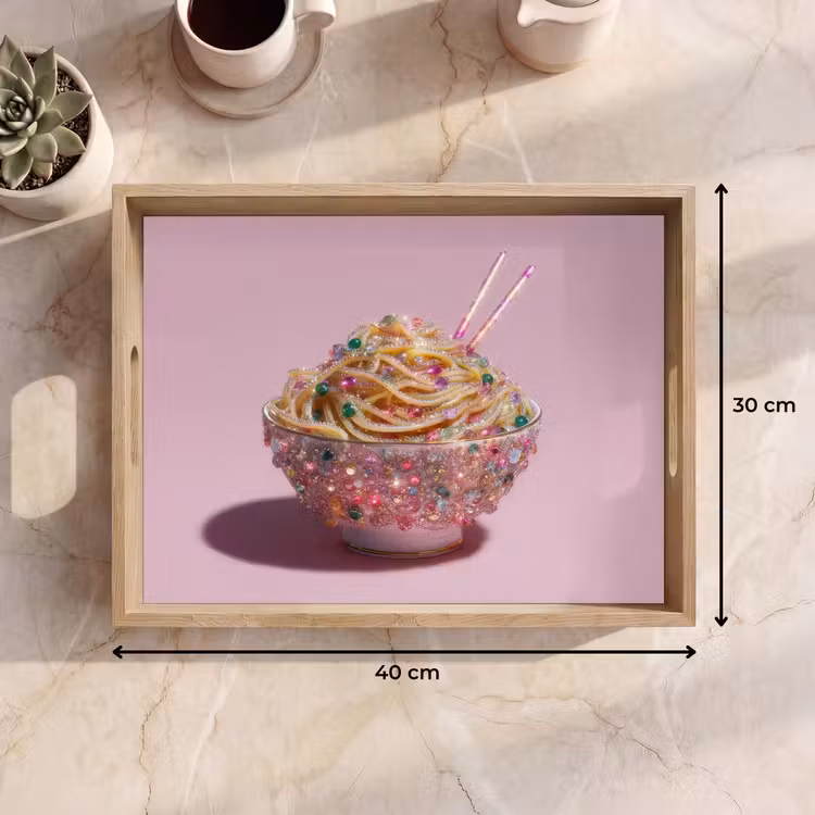 Tray - Noodles - Gems - Sticks - Pink — 8