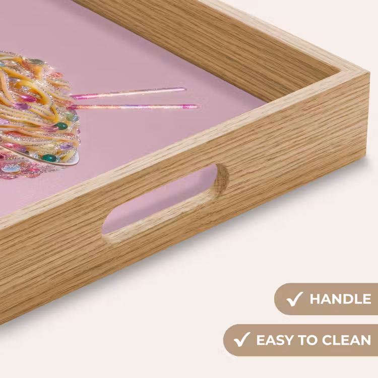 Tray - Noodles - Gems - Sticks - Pink — 9