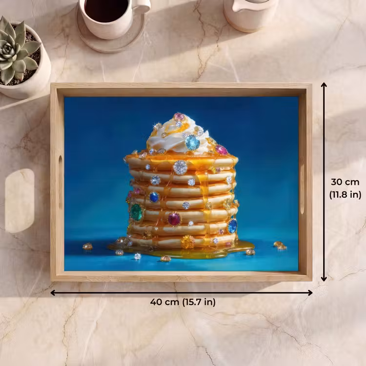 Tray - Pancakes - Pebbles - Glitter - Whipped cream — 7