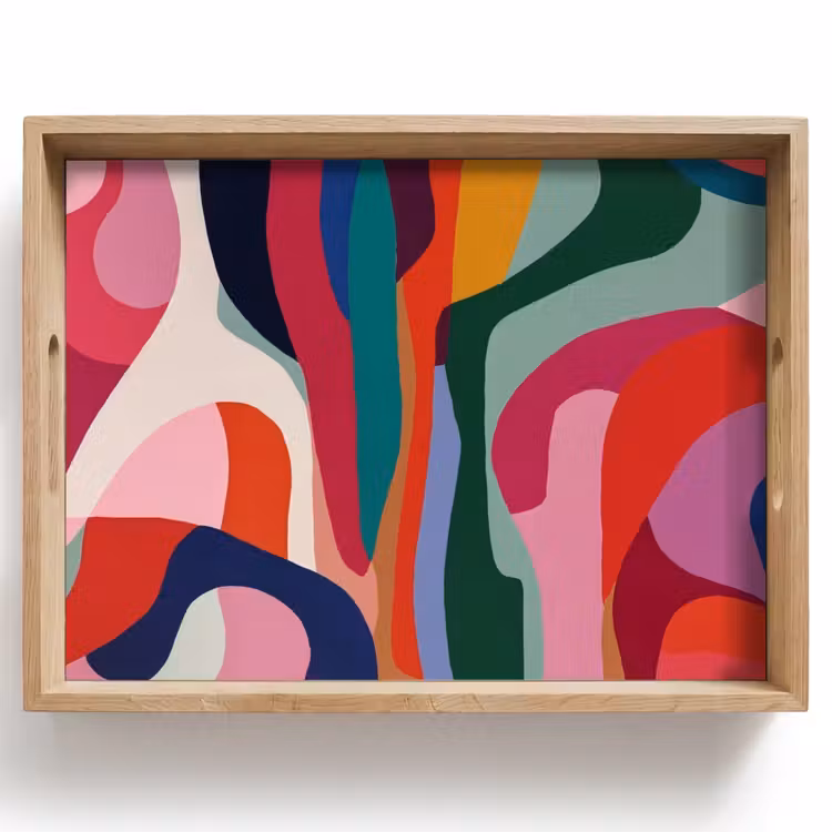 Tray - Shapes - Curves - Colorful - Abstract — 1