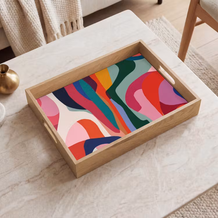 Tray - Shapes - Curves - Colorful - Abstract — 2
