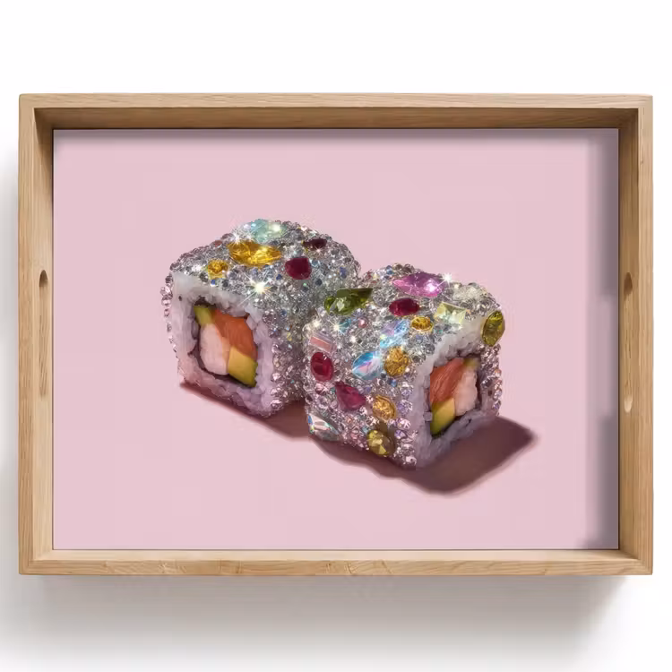 Tray - Sushi - Rolls - Stones - Colorful — 1