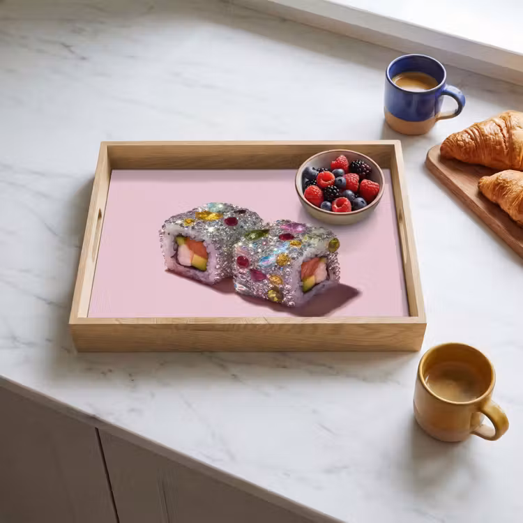 Tray - Sushi - Rolls - Stones - Colorful — 3