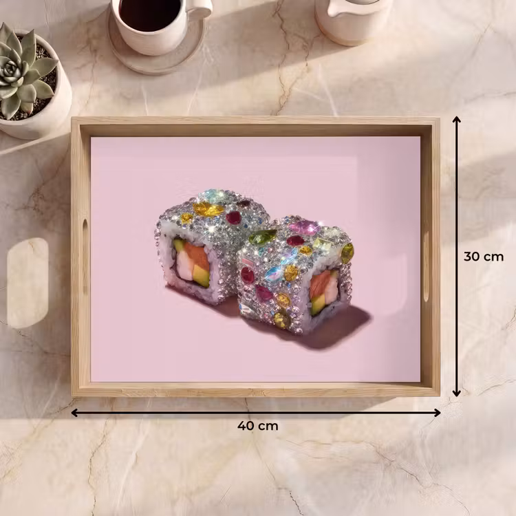 Tray - Sushi - Rolls - Stones - Colorful — 8