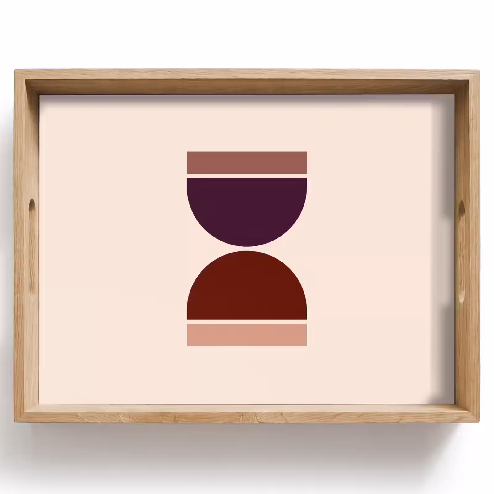 Tray - Hourglass - Symmetrical - Red - Purple — 1