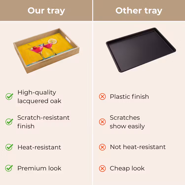Tray - Glasses - Cocktail - Lemon - Cherry — 10