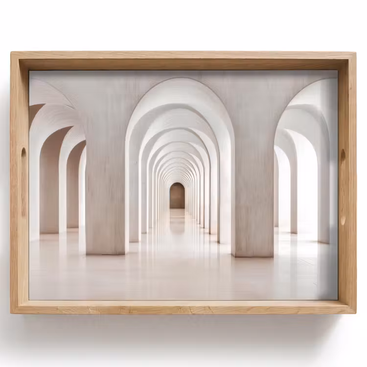 Tray - Hallway - Arches - Symmetrical - Modern — 1