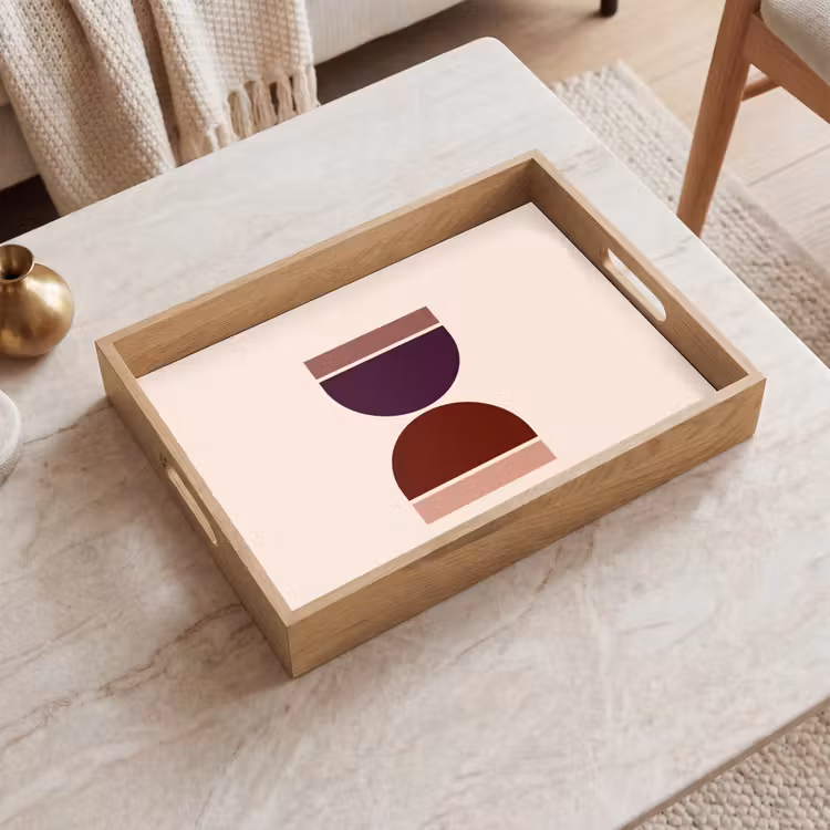Tray - Hourglass - Symmetrical - Red - Purple — 2