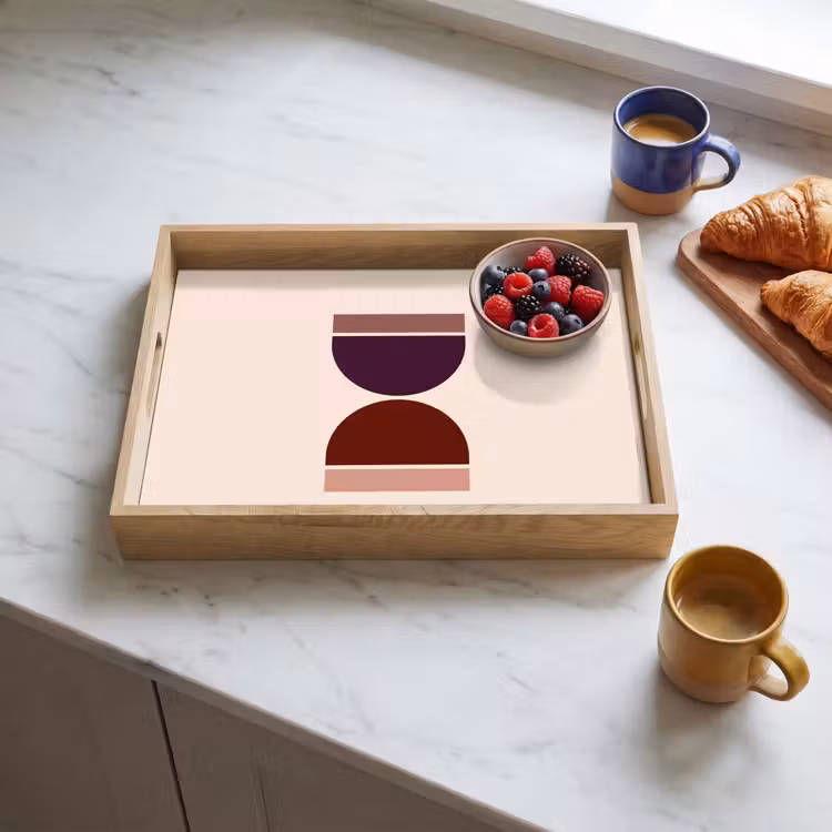 Tray - Hourglass - Symmetrical - Red - Purple — 3