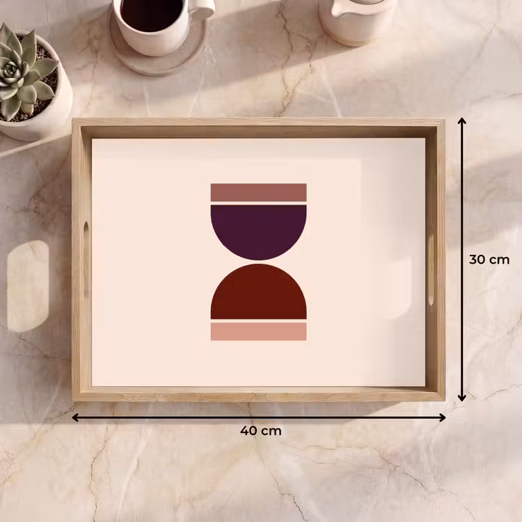 Tray - Hourglass - Symmetrical - Red - Purple — 8