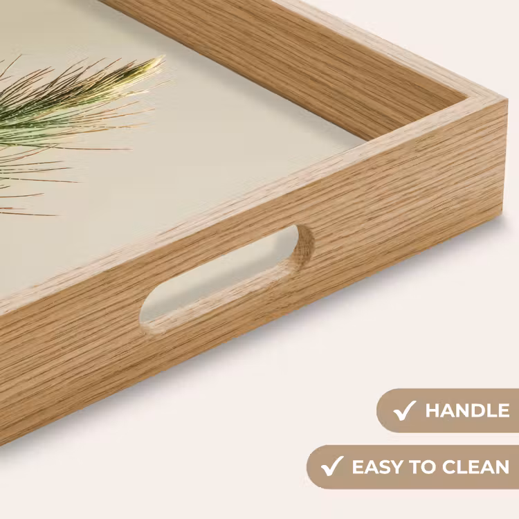 Tray - Pine branch - Needle-shaped leaves - Light green — 9