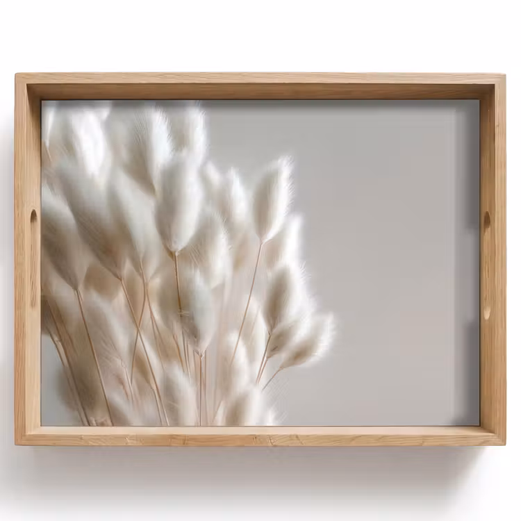 Tray - Plumes - Beige - Minimalist — 1