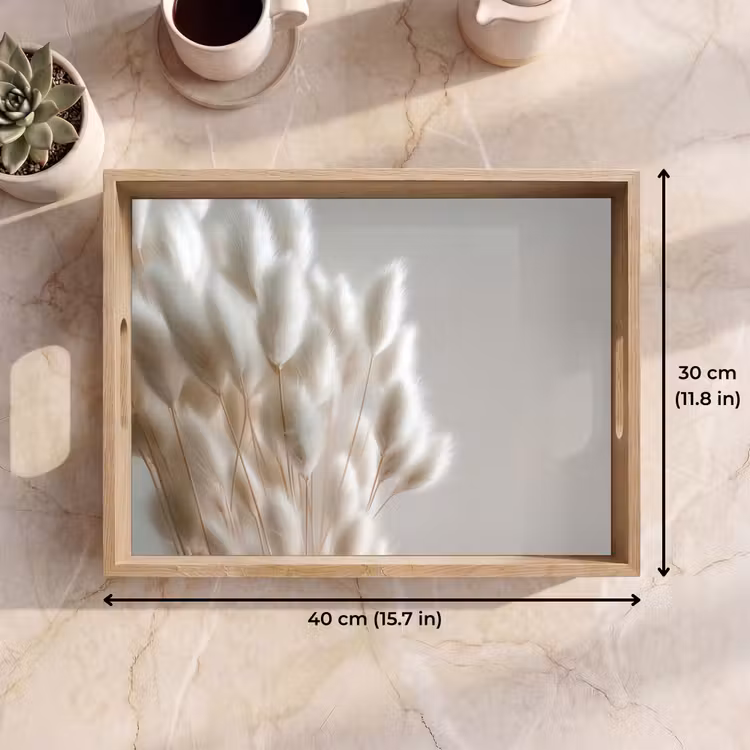 Tray - Plumes - Beige - Minimalist — 7