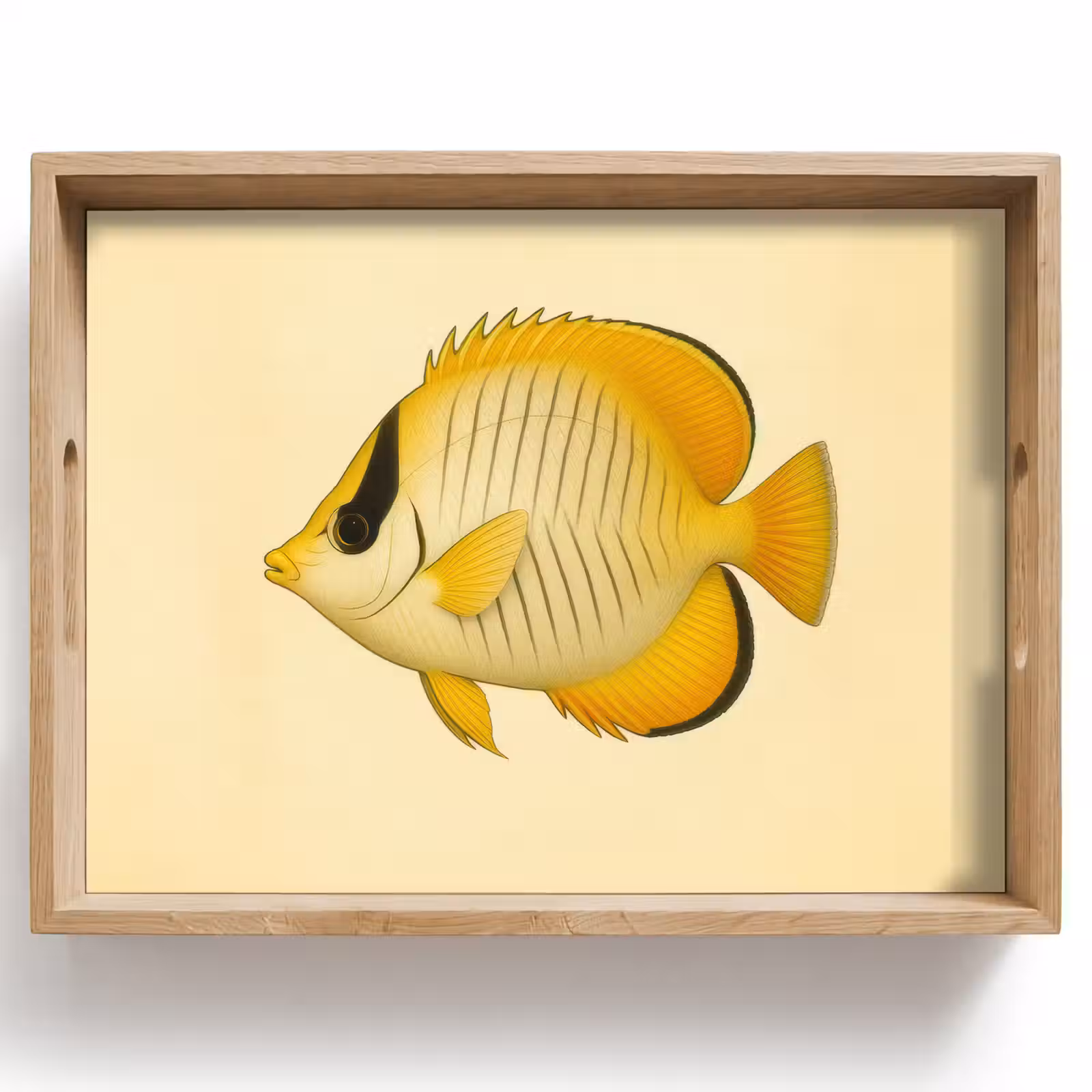 Tray - Oval - Fish - Yellow - Scales — 1
