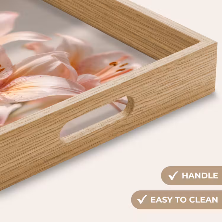 Tray - Lilies - Stamen - Pink - Blurred — 9