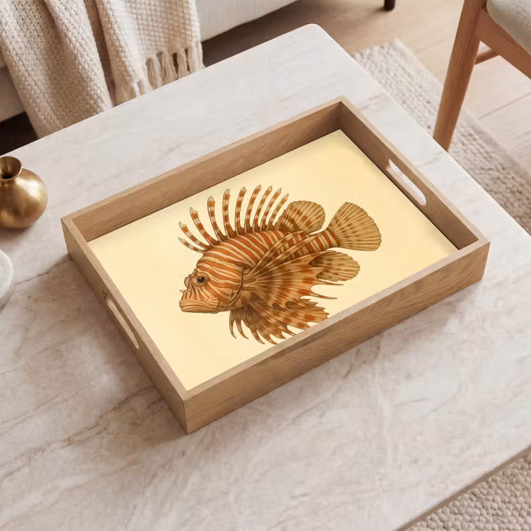 Tray - Stripes - Fish - Round - Spines — 2