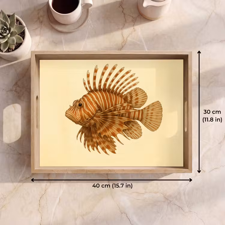 Tray - Stripes - Fish - Round - Spines — 7
