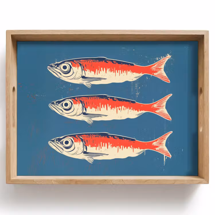 Tray - Pisces - Red - Blue — 1
