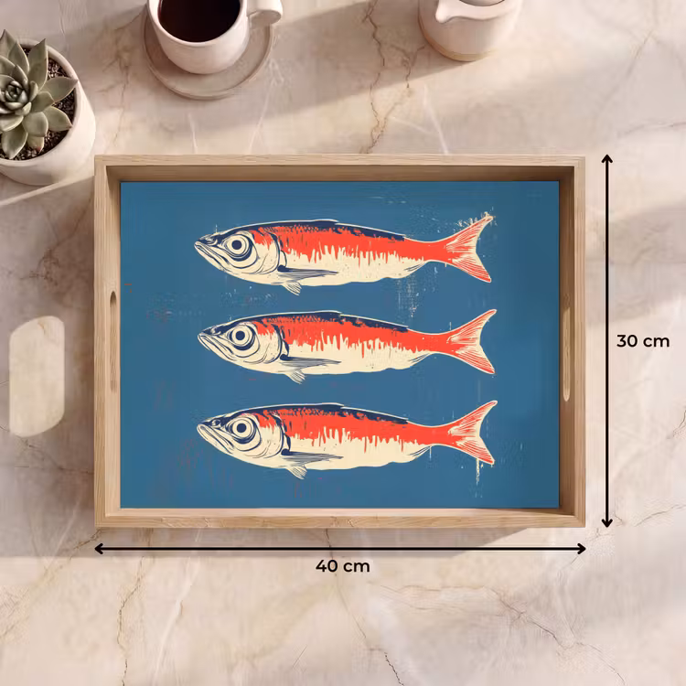 Tray - Pisces - Red - Blue — 8