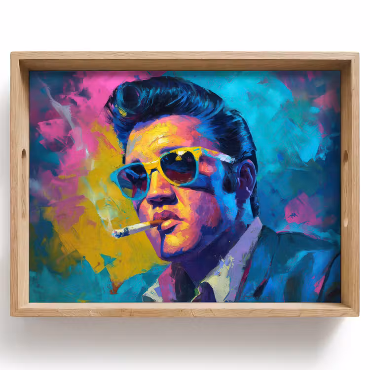 Tray - Portrait - Cigarette - Colorful - Glasses — 1
