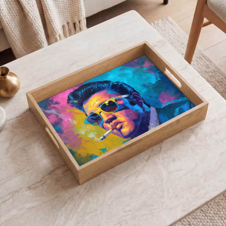 Tray - Portrait - Cigarette - Colorful - Glasses — 2