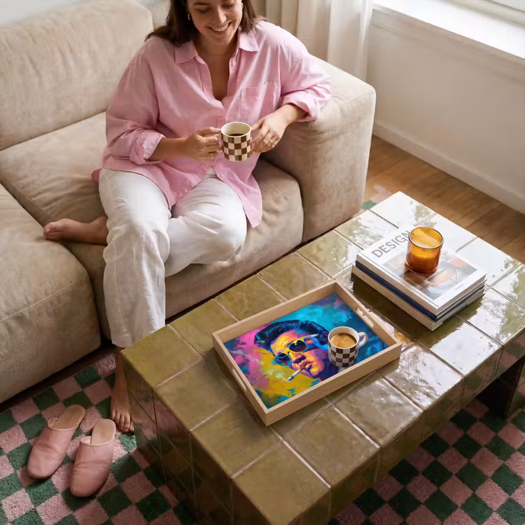 Tray - Portrait - Cigarette - Colorful - Glasses — 4