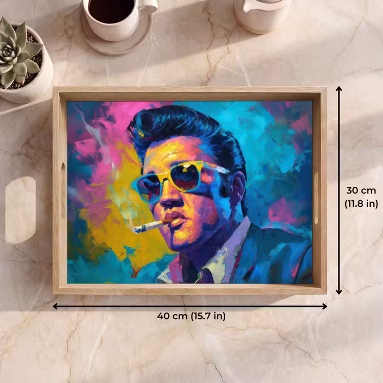 Tray - Portrait - Cigarette - Colorful - Glasses — 7